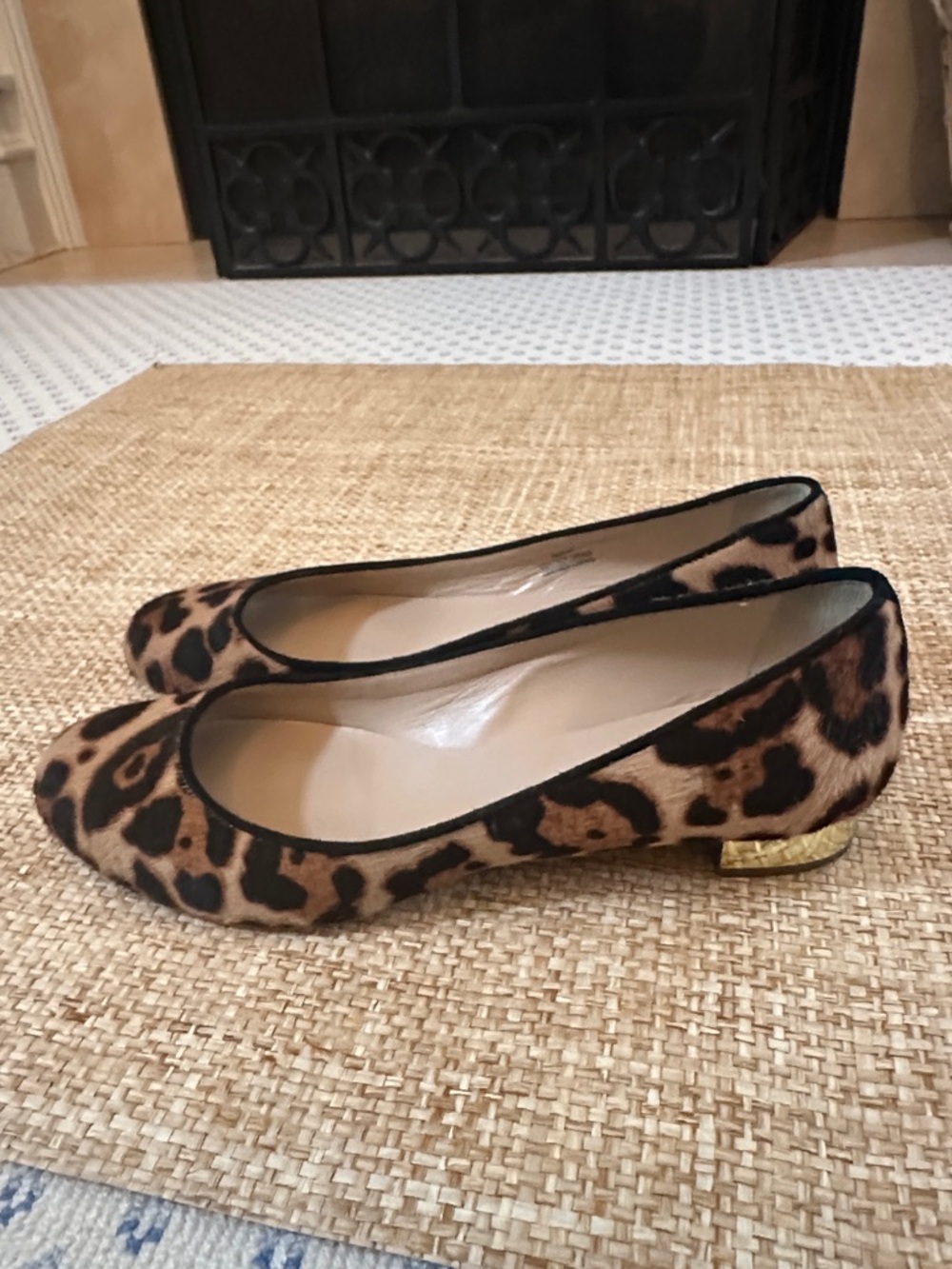 Leopard Print all leather 8.5. JCrew collection made in Italy. Barely worn